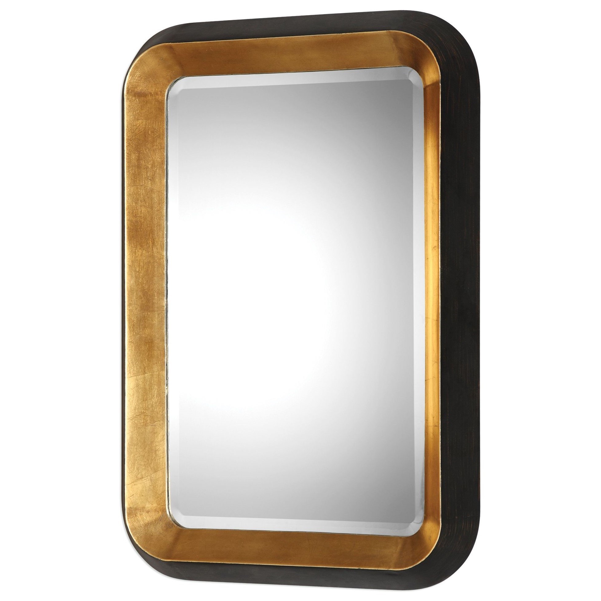 Uttermost Mirrors 09301 Niva Metallic Gold Wall Mirror Upper Room Home Furnishings Wall Mirrors